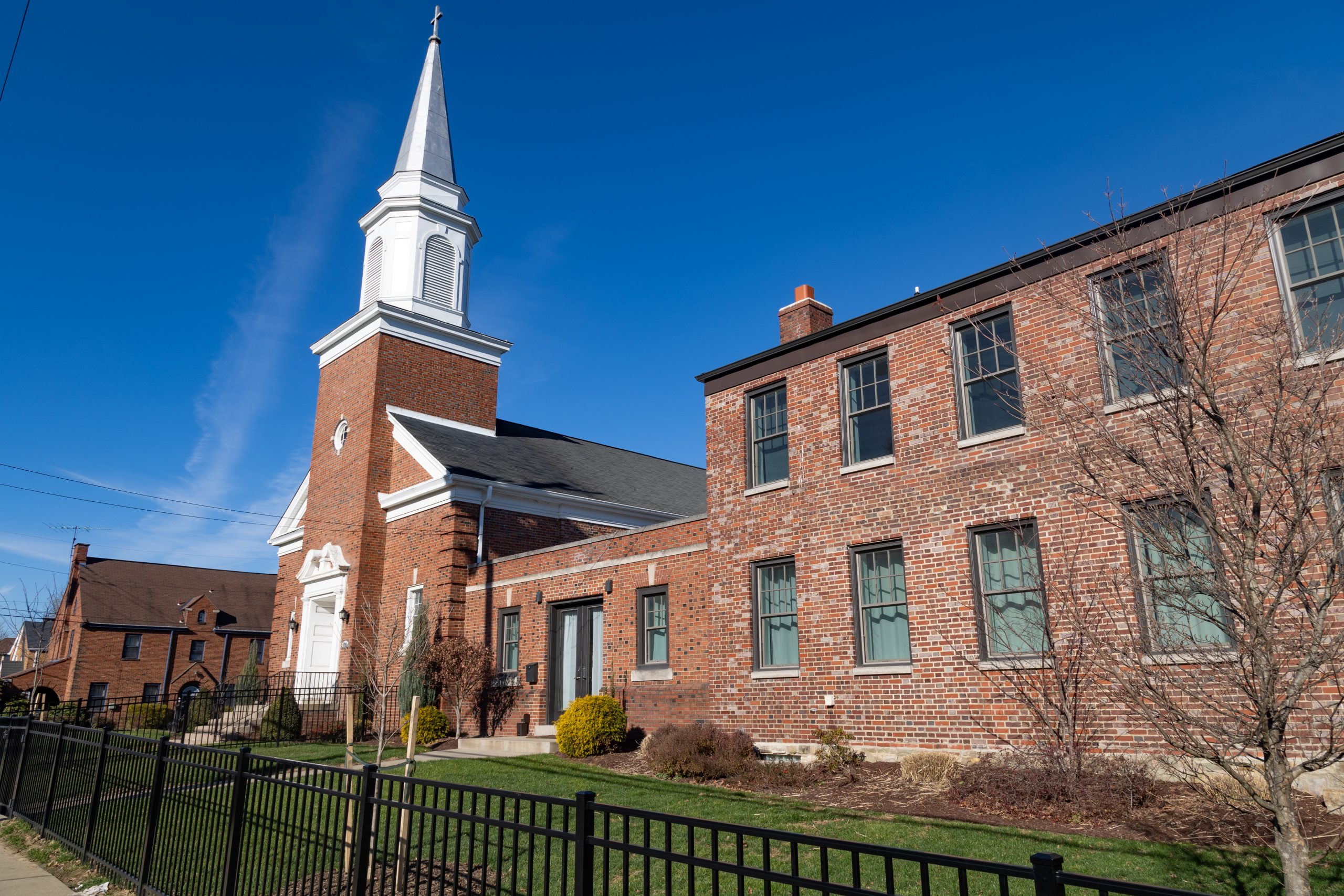 Building exterior from the east.